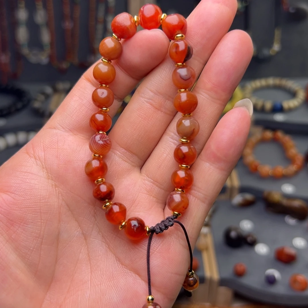 玛瑙/玉髓合金玛瑙对珠