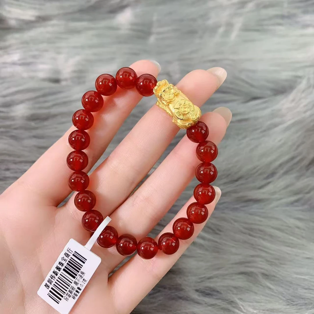 【伟新源】足金999 硬金工艺  转转铜钱貔貅2.14克