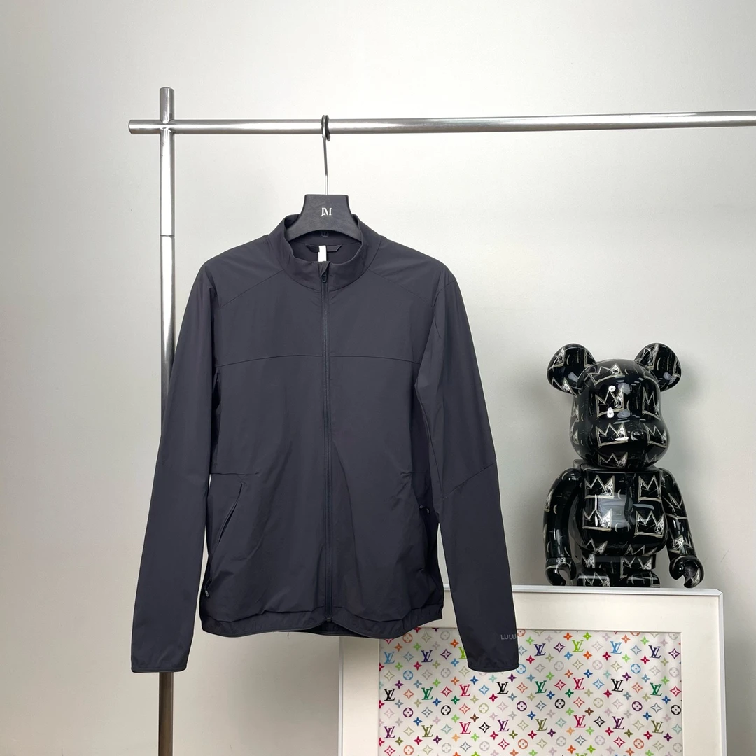 99新 YSL/圣罗兰 5451/lululemon纯色运动跑步拉链轻盈透气夹克