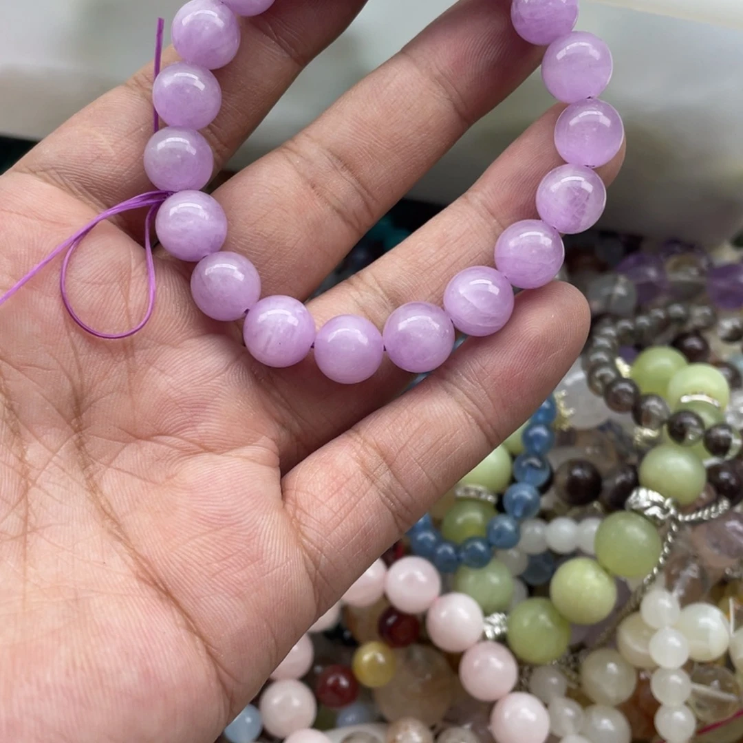 银S925镶嵌手链烟晶