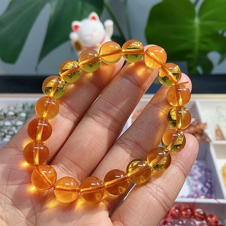水晶手链未镶嵌黄水晶