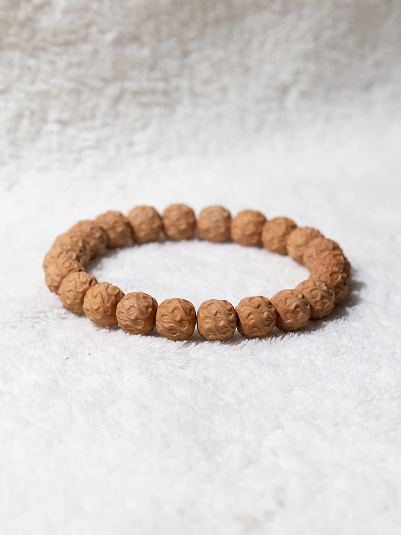 猴头核桃雕刻龙须手串