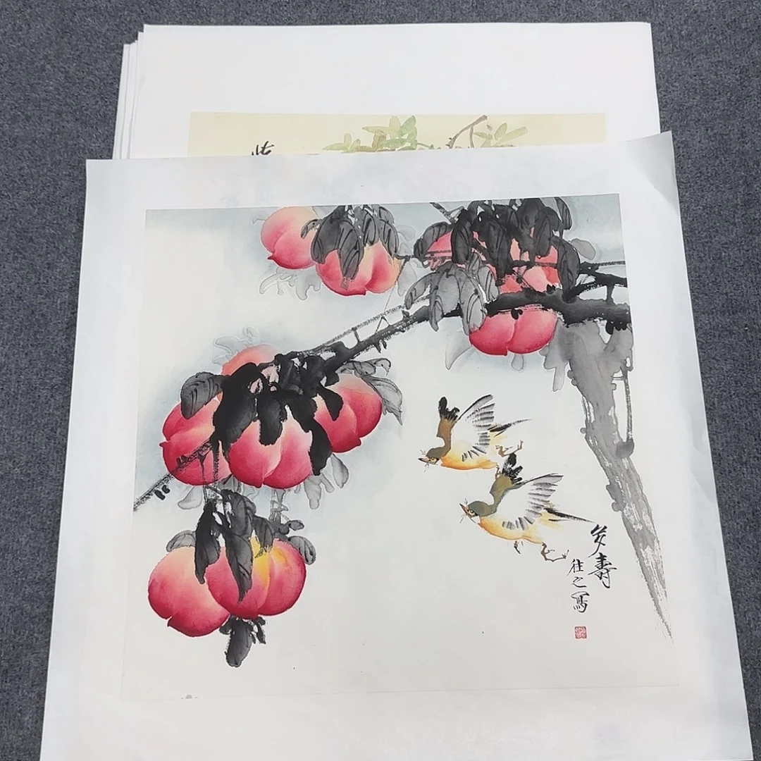 国画50*50纯手绘于往之