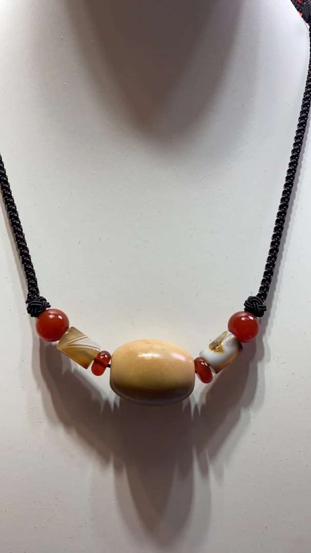 玛瑙毛衣链长款项链可调节10008