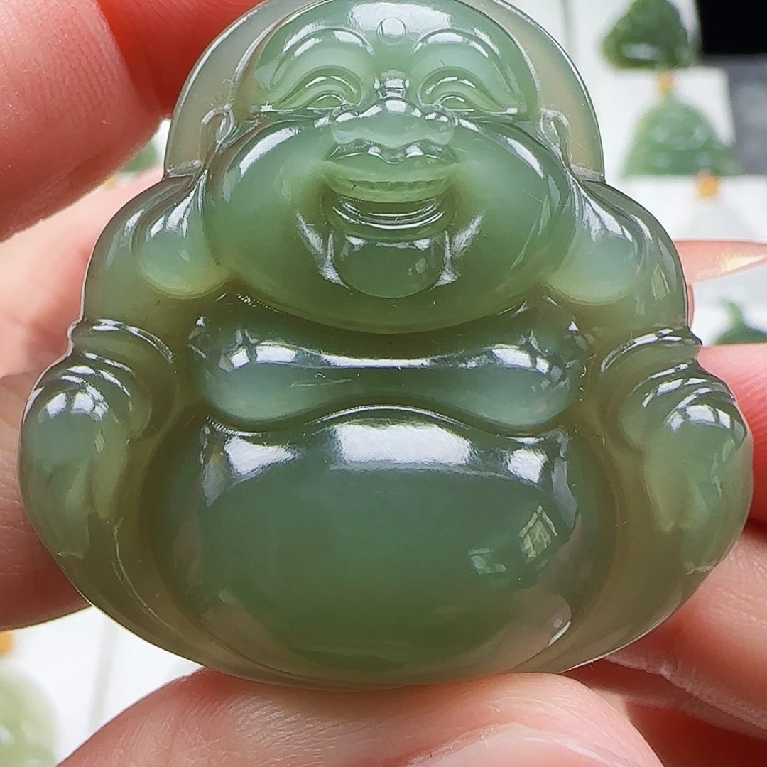 和田玉未镶嵌吊坠(赠链)