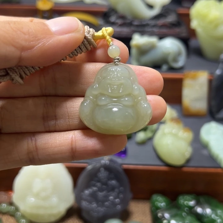 和田玉未镶嵌吊坠(不含链)