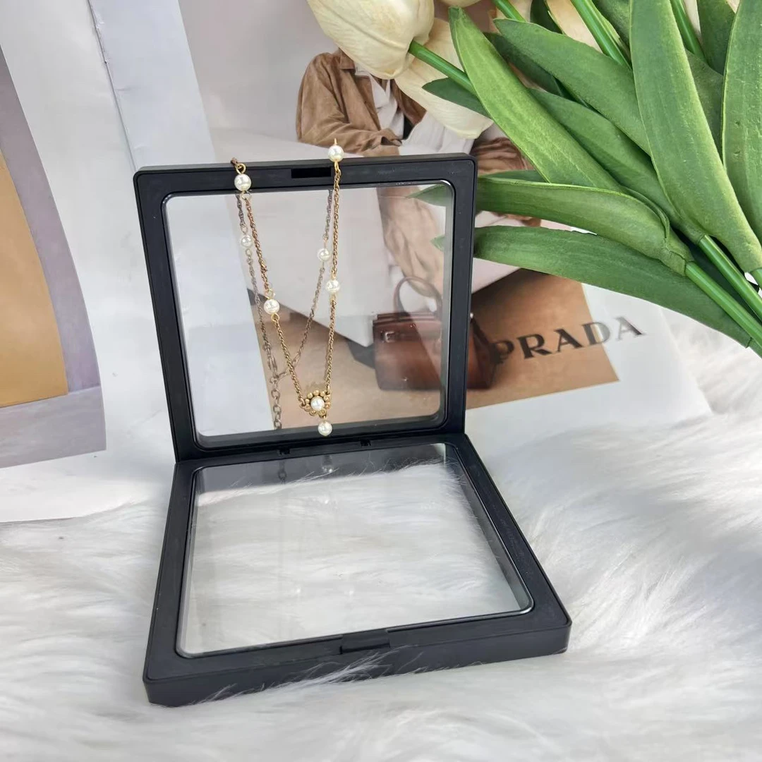 95新 DIOR/迪奥 迪奥c1571珍珠太阳花项链