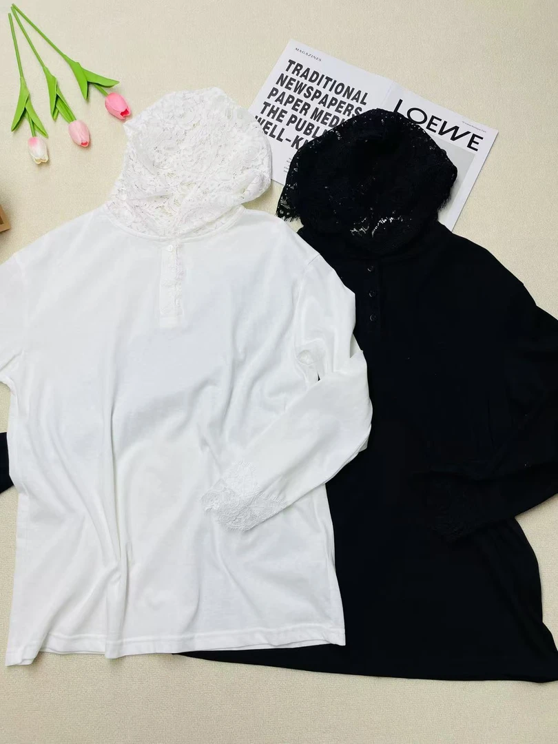 8400轩尚女装“连帽拼接长袖T恤”