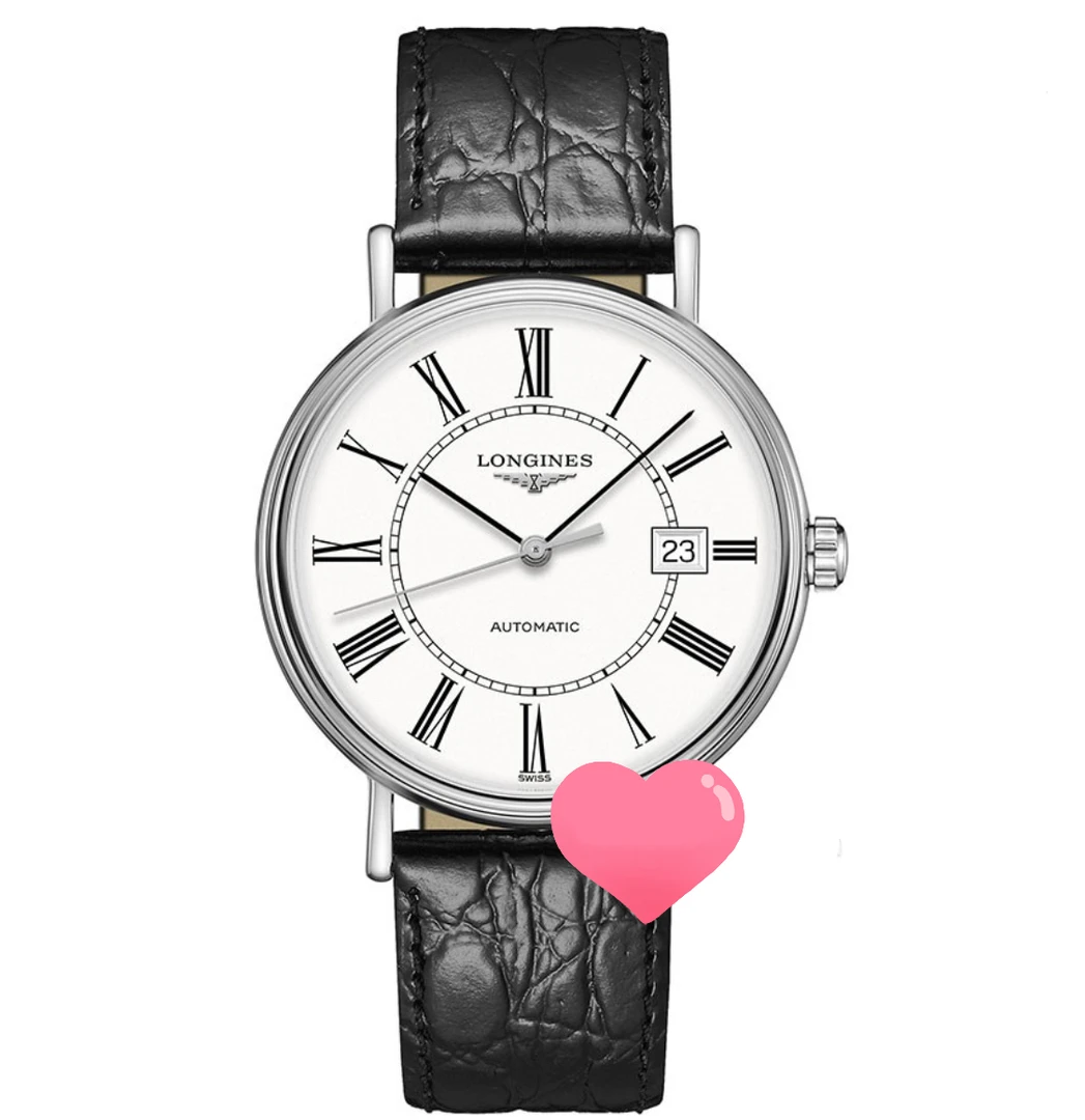 99新 Longines/浪琴 /瑰丽921白盘罗马皮带/表径38.5/