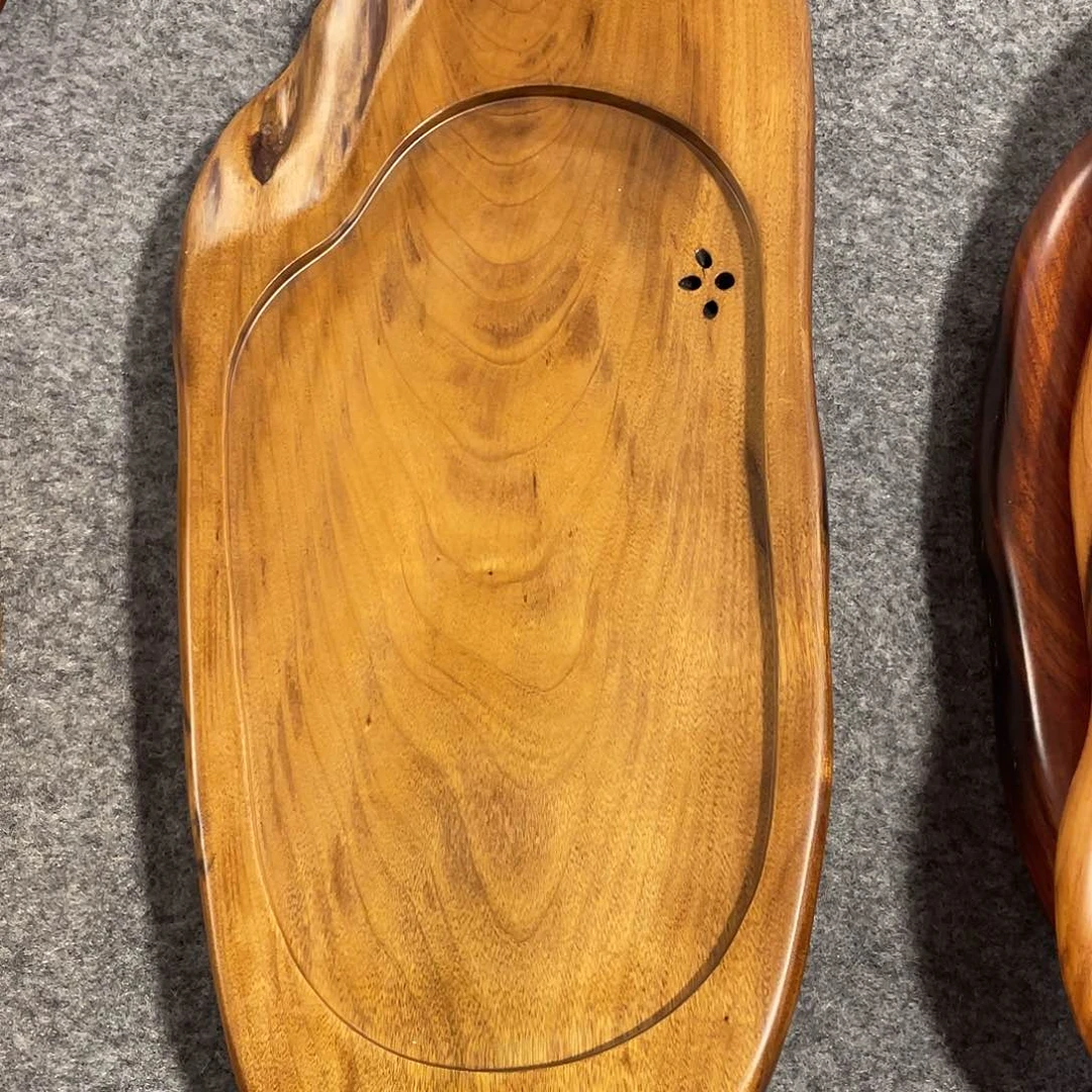 鲫***汤楠木实木随行茶盘