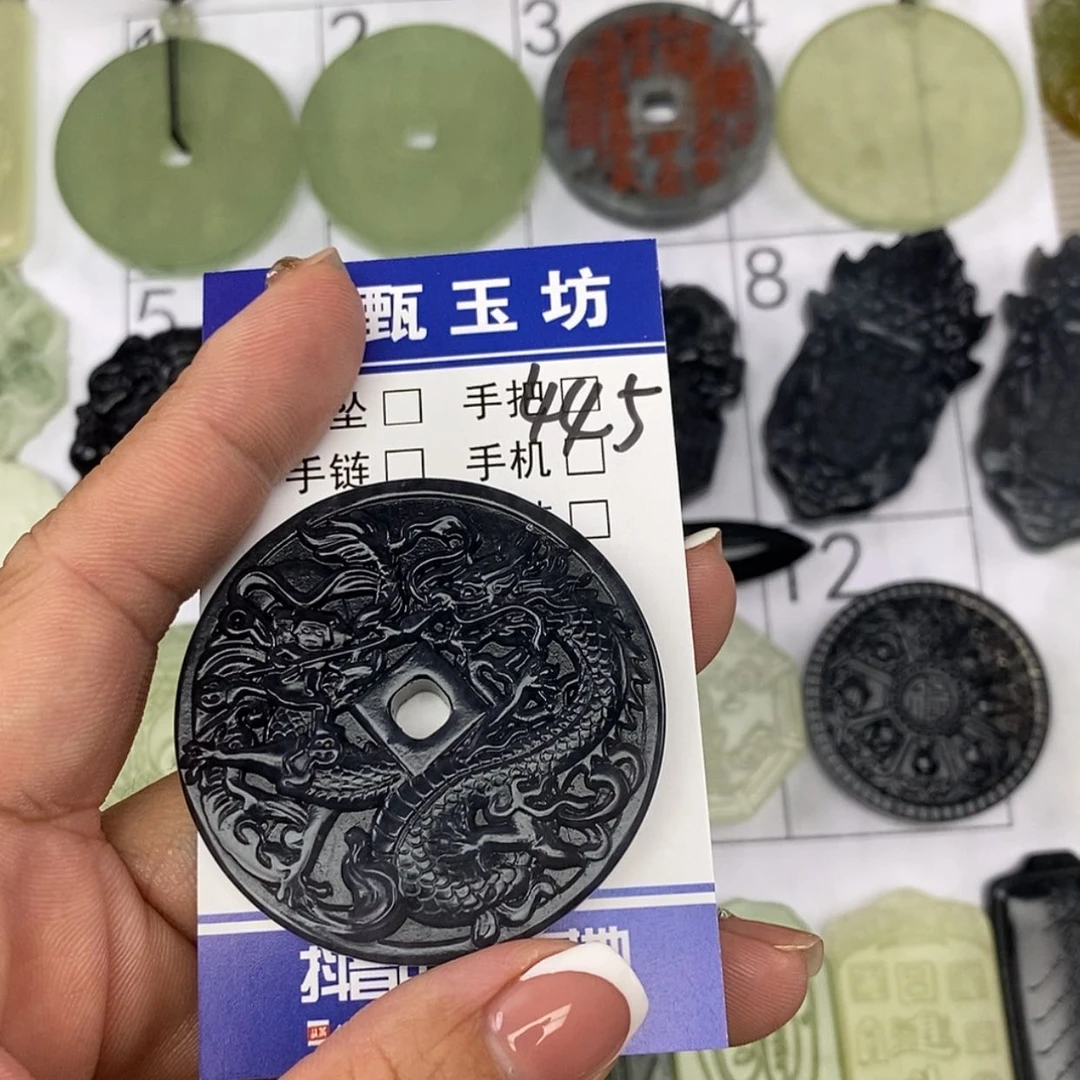 【闪购商品】岫玉未镶嵌颈饰?*昜挂件