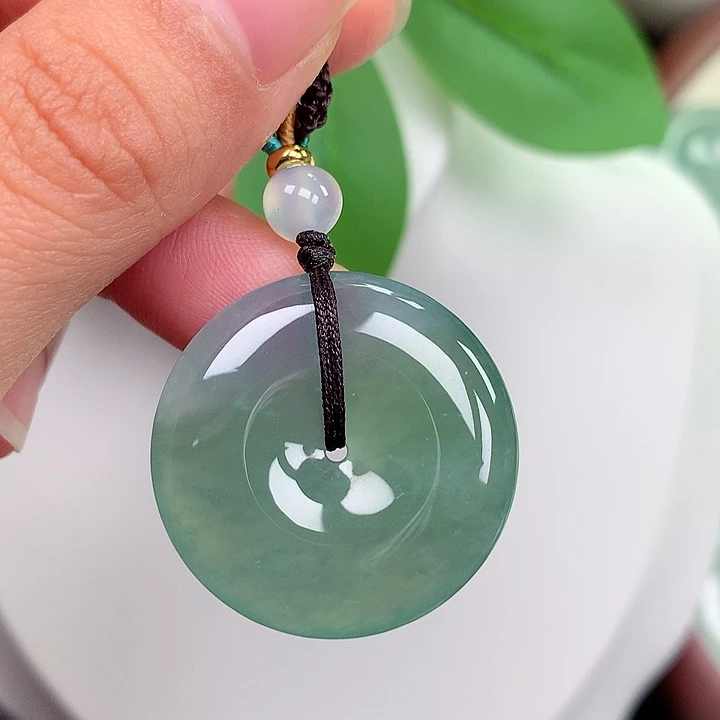 颈饰未镶嵌翡翠平安扣 27.4.5x5.3mm