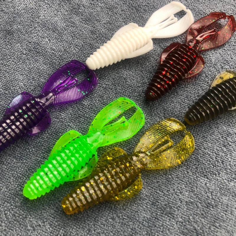 必路软饵德州虾障碍虾浮水材质适用于鲈鱼鳜鱼正钓抢鱼