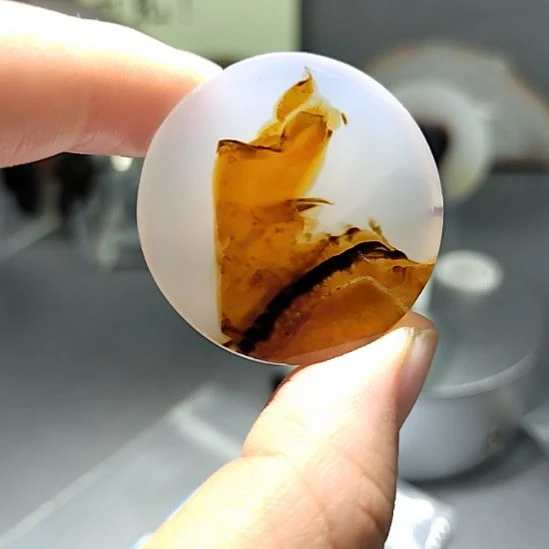 玛瑙/玉髓未镶嵌吊坠挂牌一品当朝