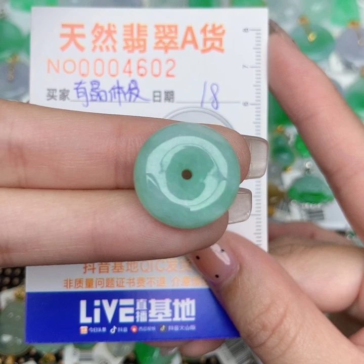 翡翠未镶嵌颈饰扣