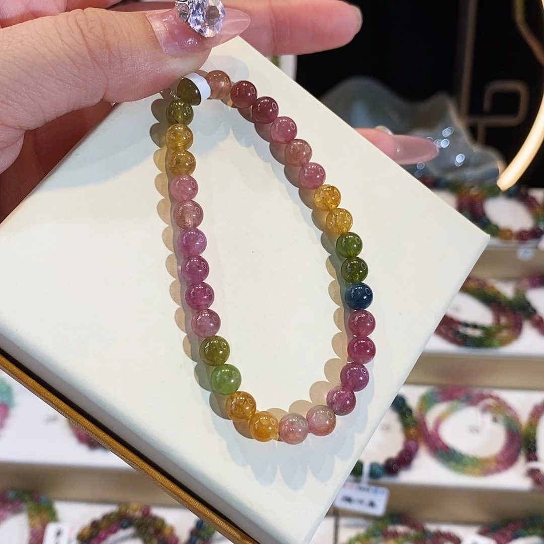 碧玺手链未镶嵌G2028单圈颜色微差