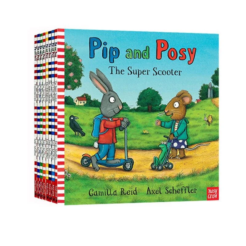 【全系列】波西和皮普英文全系列图画故事绘本推荐读物洞洞书