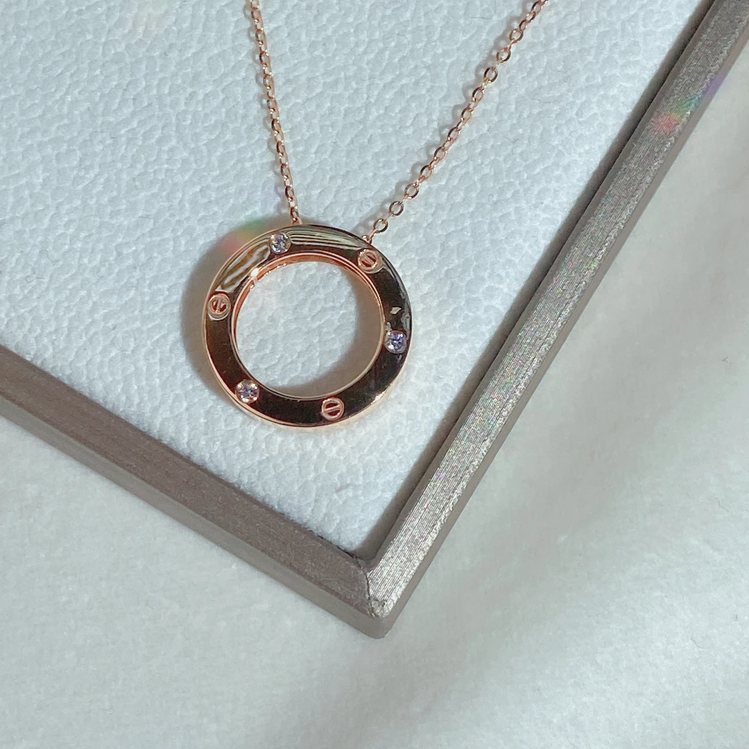 18k金项链，大饼（三钻款）