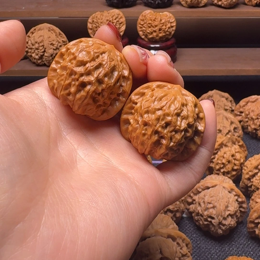 文玩核桃吊坠蓝*35石门元宝