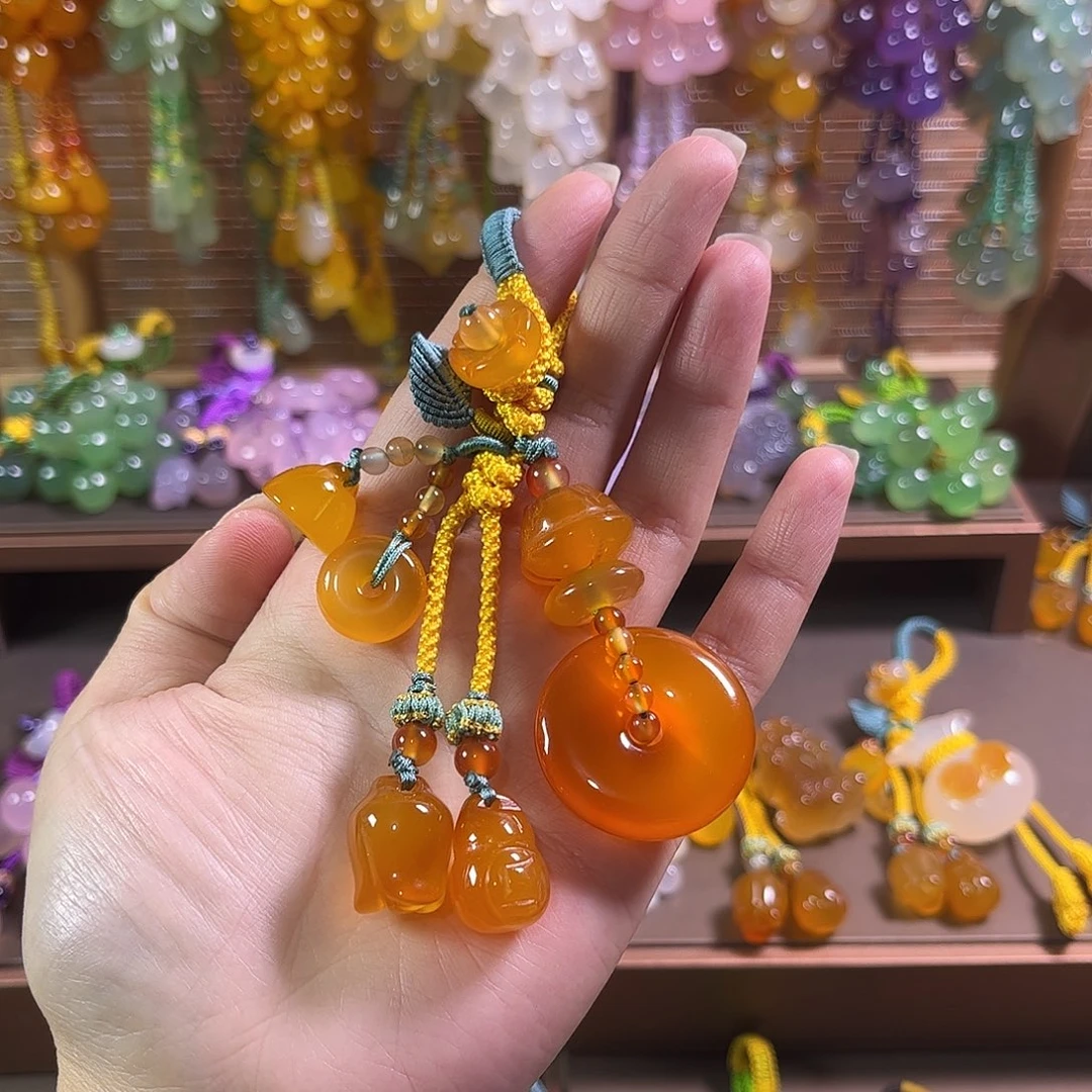 玛瑙/玉髓未镶嵌车挂