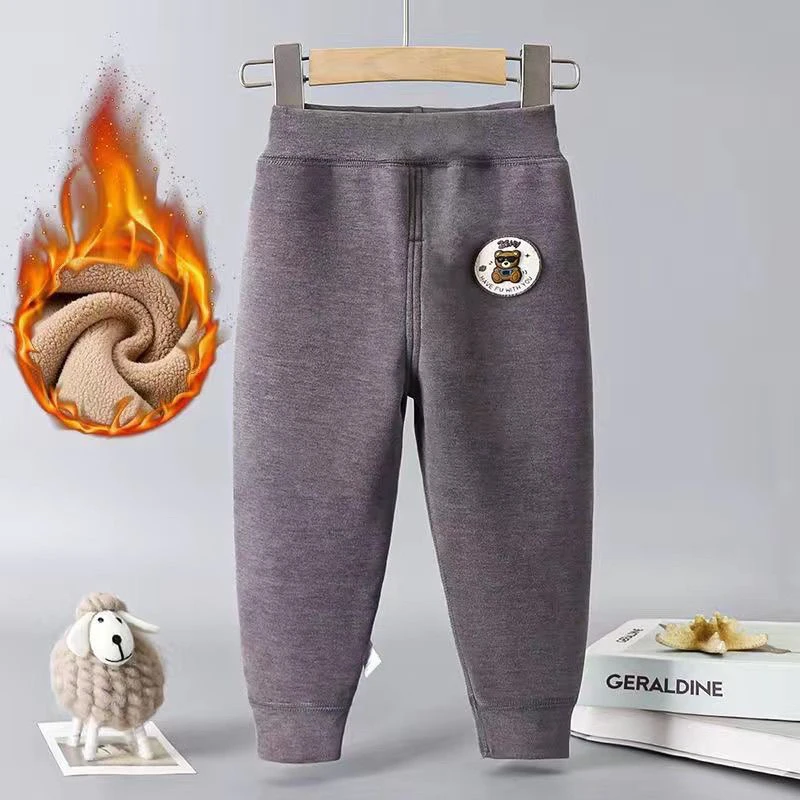 防静电保暖裤加厚加绒风格韩式男女长裤棉裤宝宝保暖