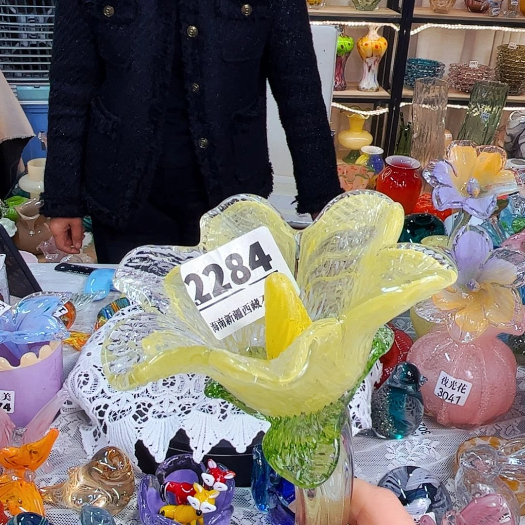 2284 家悦美居琉璃花瓶摆件