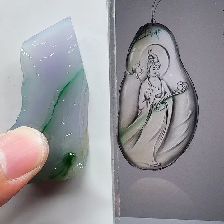 定制翡翠未镶嵌翡翠首饰