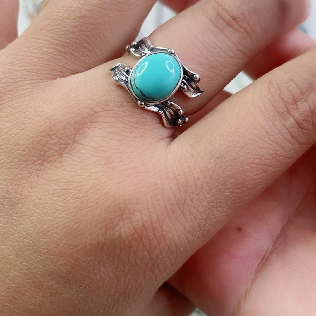 绿松石银S925镶嵌珠宝奇石