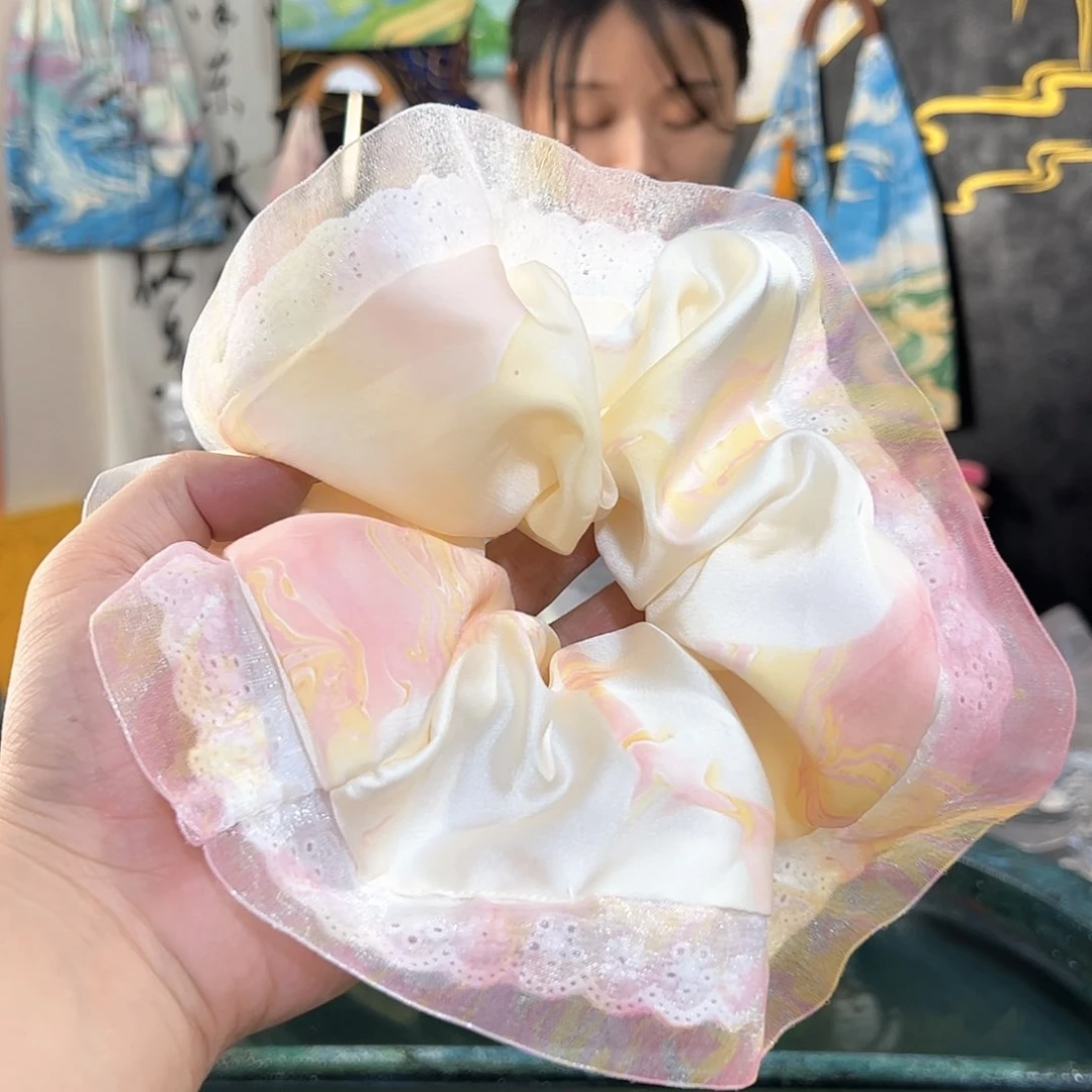 733蕾丝发圈手作