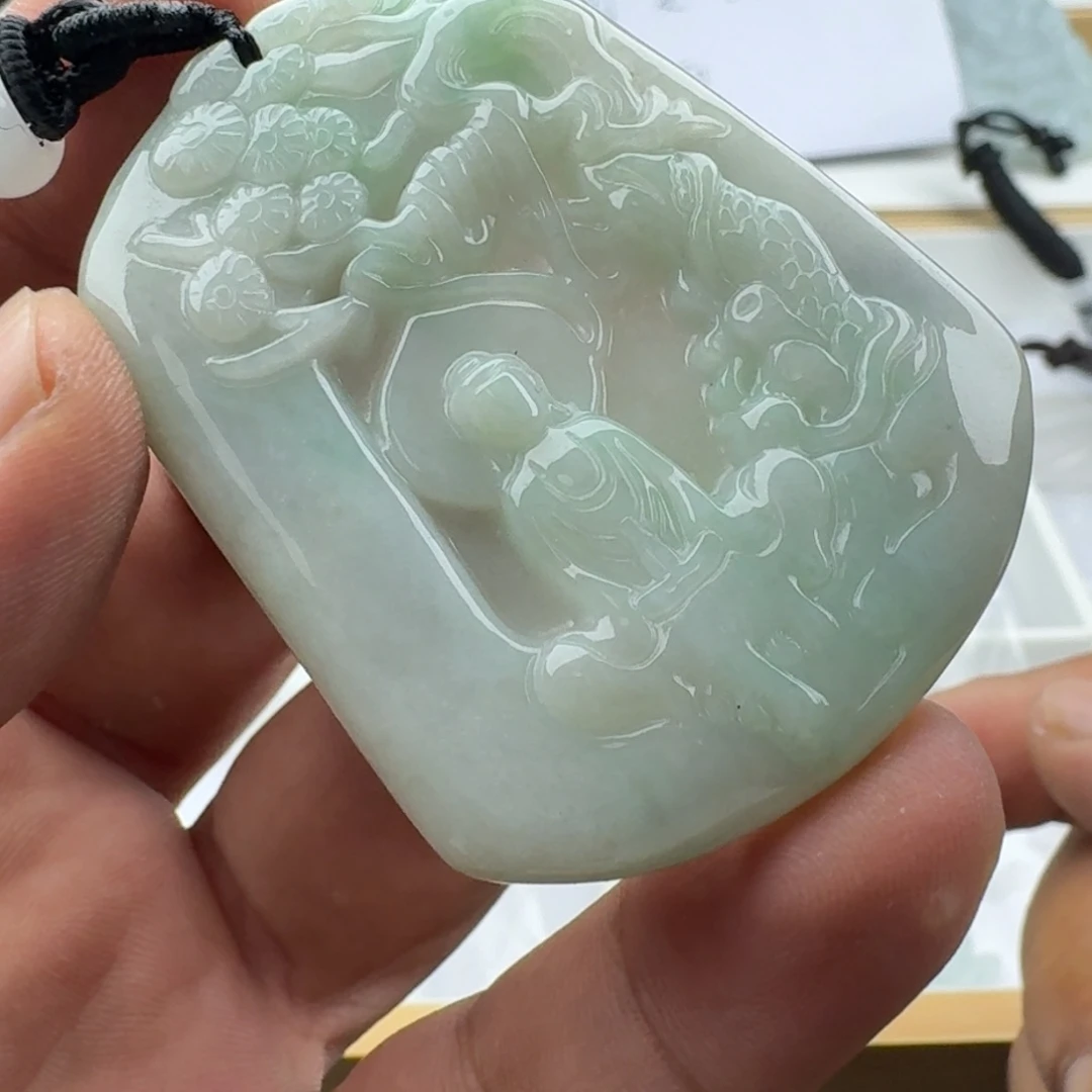 翡翠未镶嵌颈饰天然缅甸A货翡翠