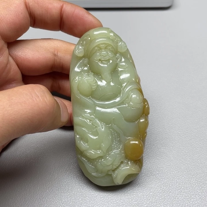 和田玉吊坠(不含链)未镶嵌冷*吹