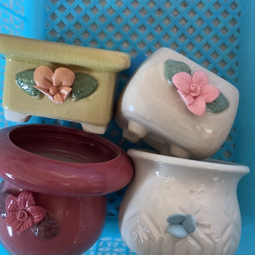 红陶高温陶瓷花盆