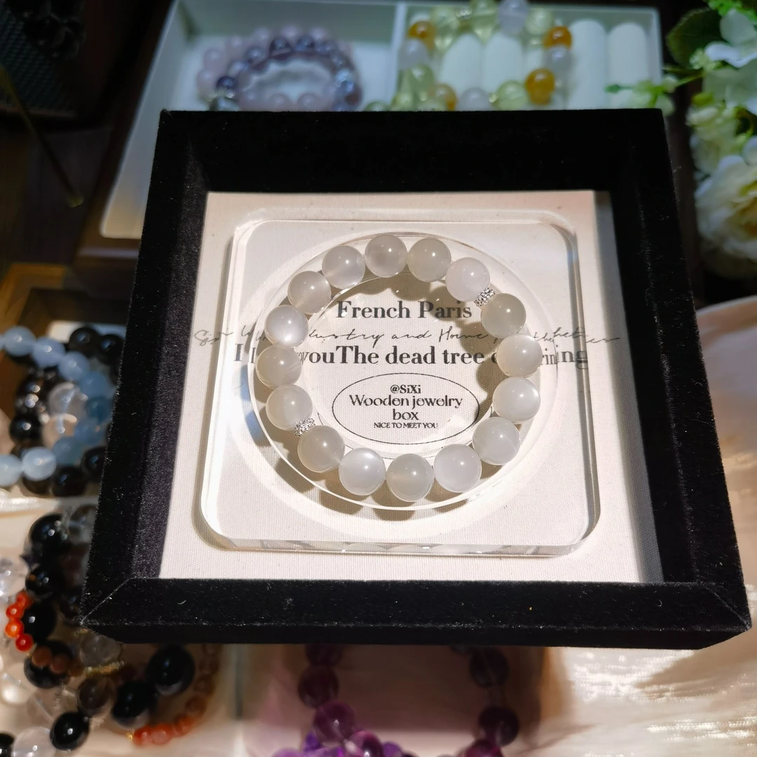 【苍山雪】天然水晶手串白月光【拍两单】