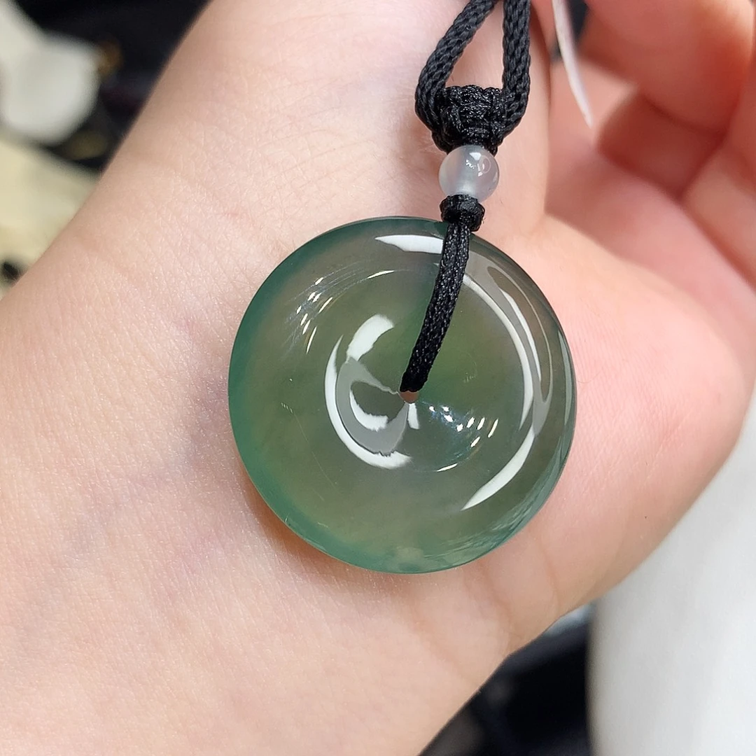 翡翠未镶嵌胸饰翡翠75，26.1/5.6