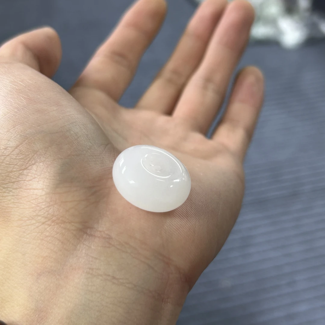 【潜珑】ZT-07天山翠白月光平安扣吊坠