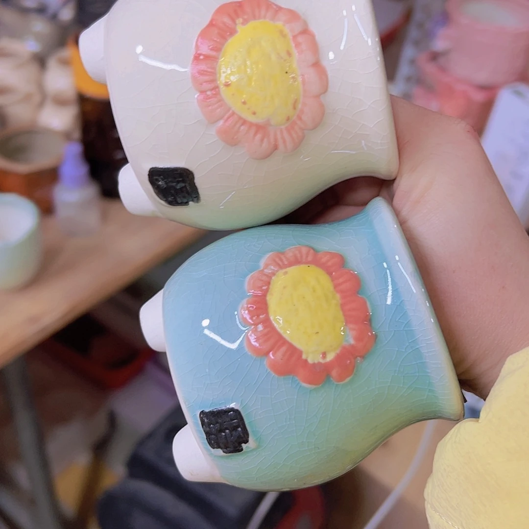 红陶陶瓷花盆当场满12包邮