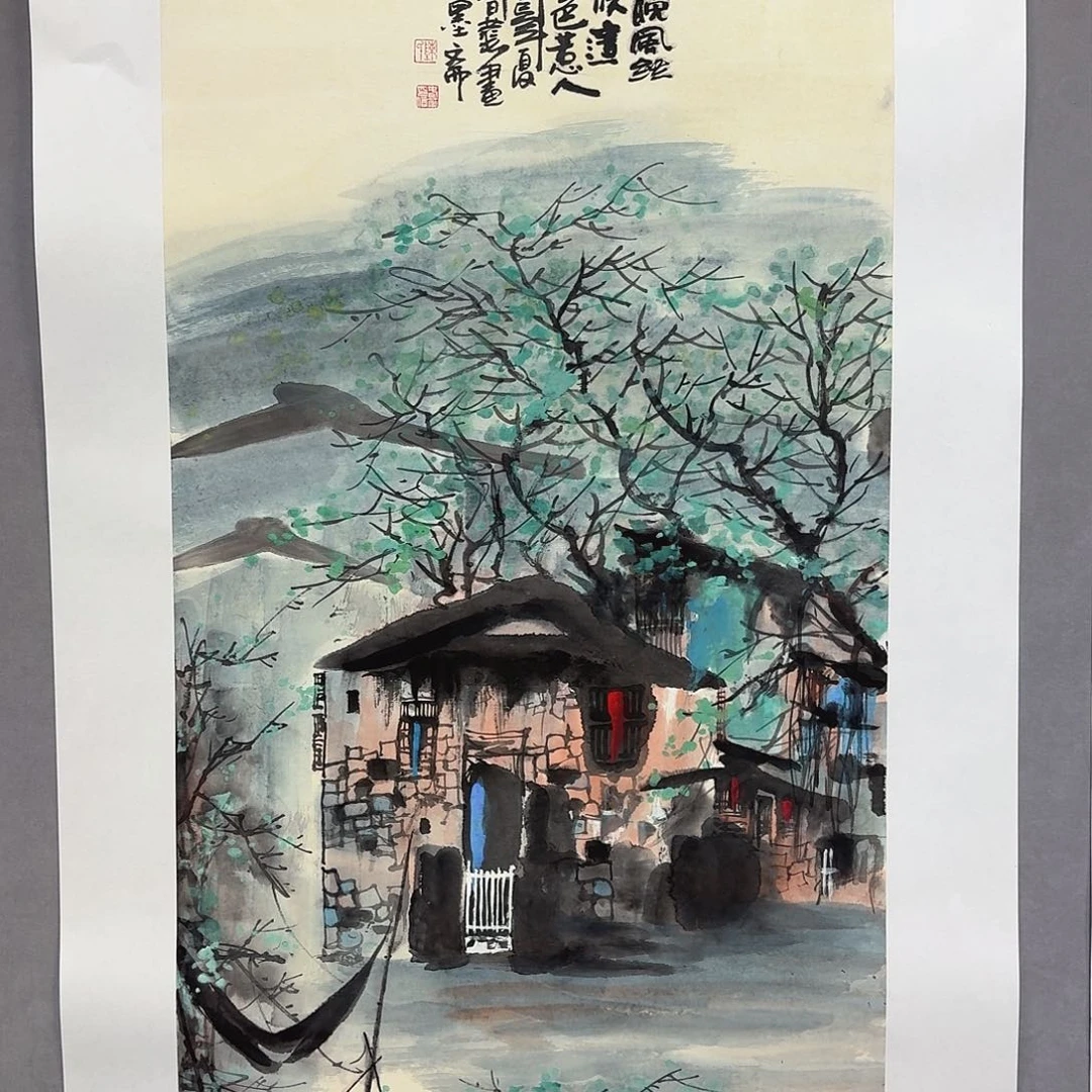 国画亲笔手绘放心去藏