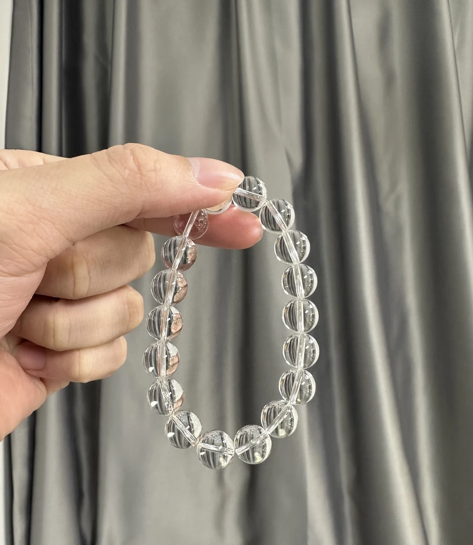 纯净体双A级天然白水晶手串消磁水晶手串
