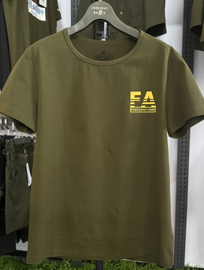 自由战士男款休闲夏季圆领短袖61058