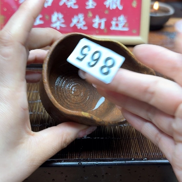 纯手工制作粗陶茶具感**到