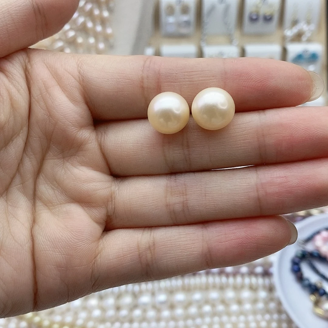 淡水珍珠耳饰未镶嵌