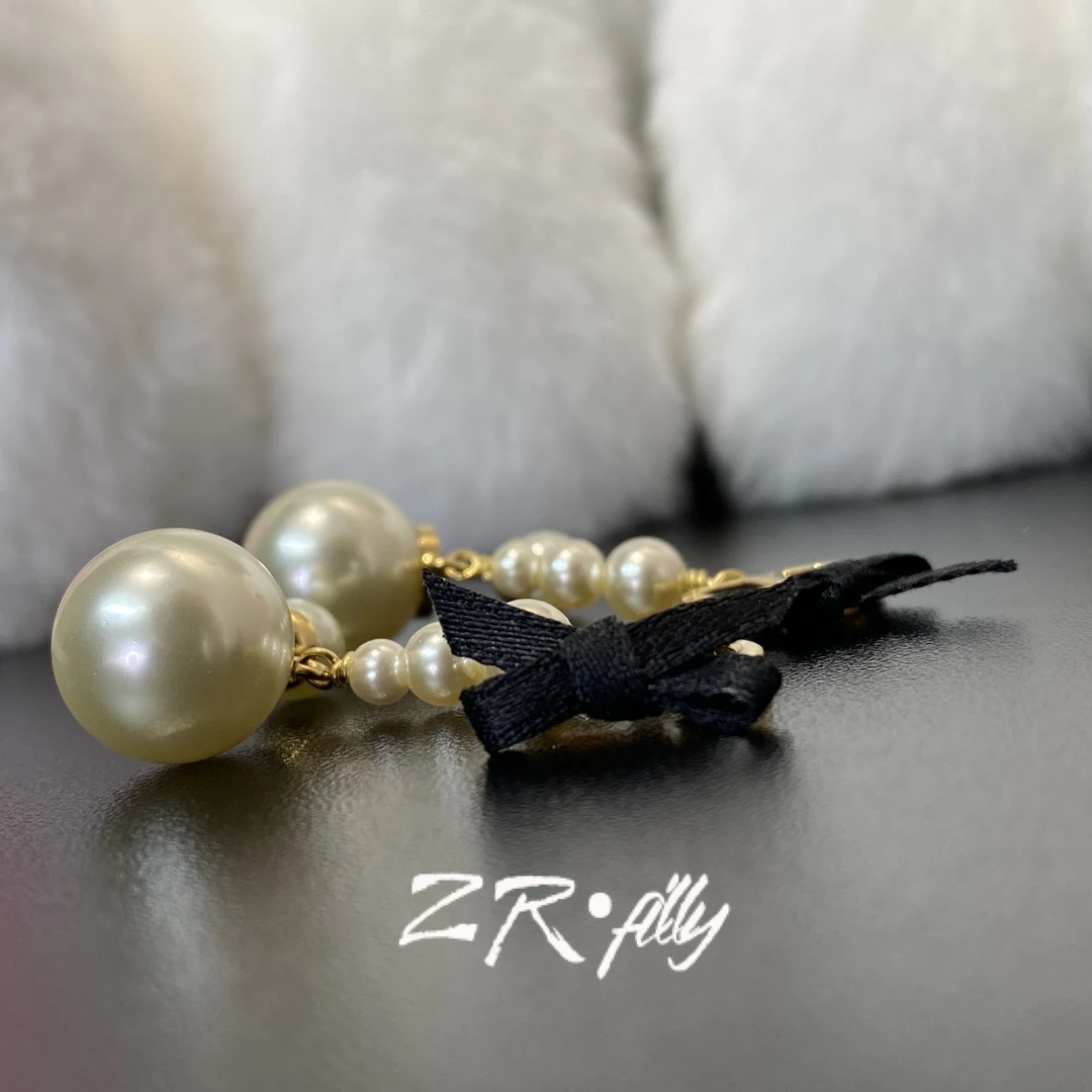 铜合金仿珍珠耳饰 时尚个性耳环3823