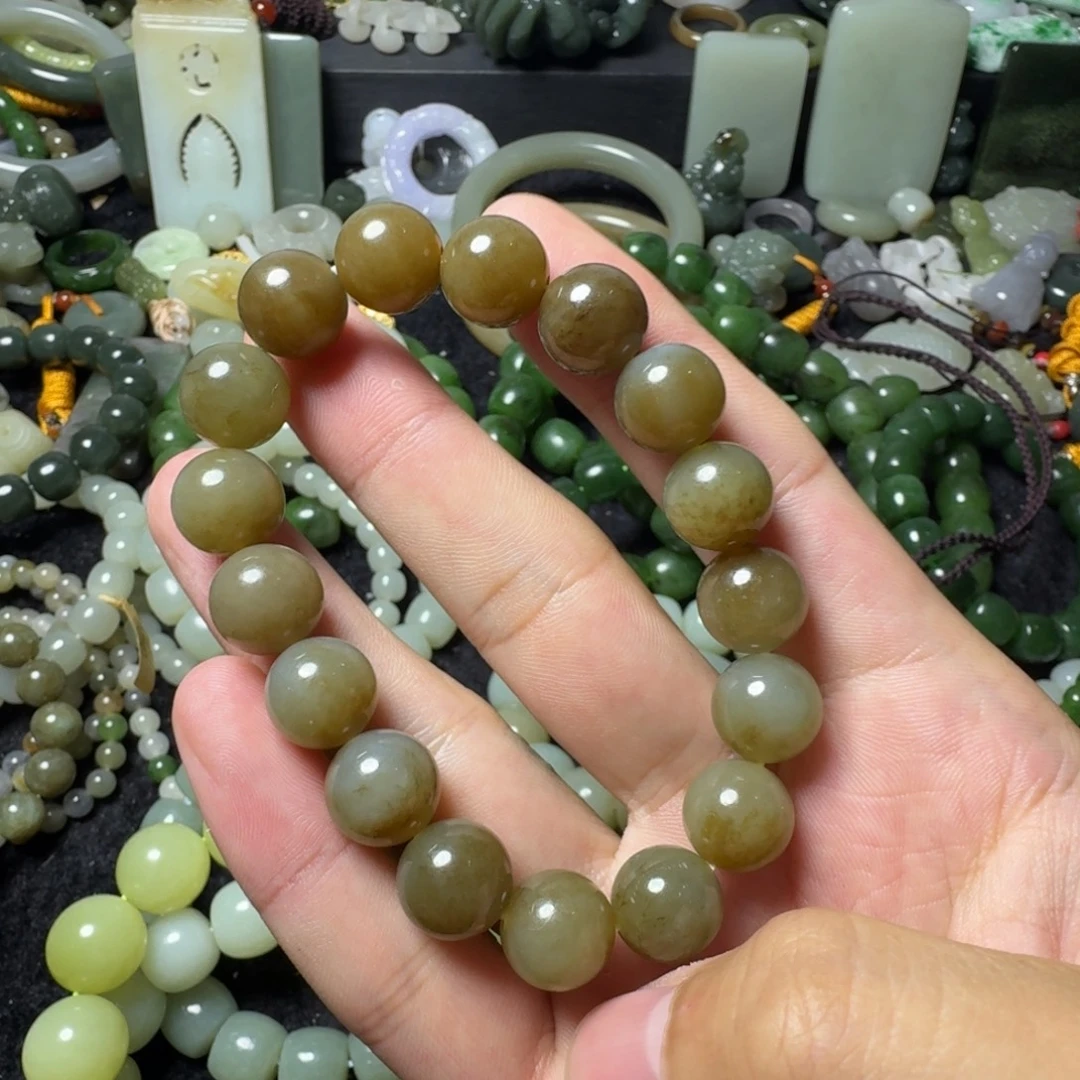 和田玉未镶嵌手串