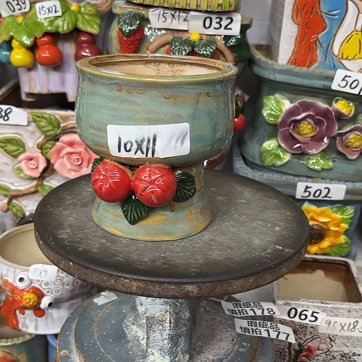 粗陶材质多肉花盆