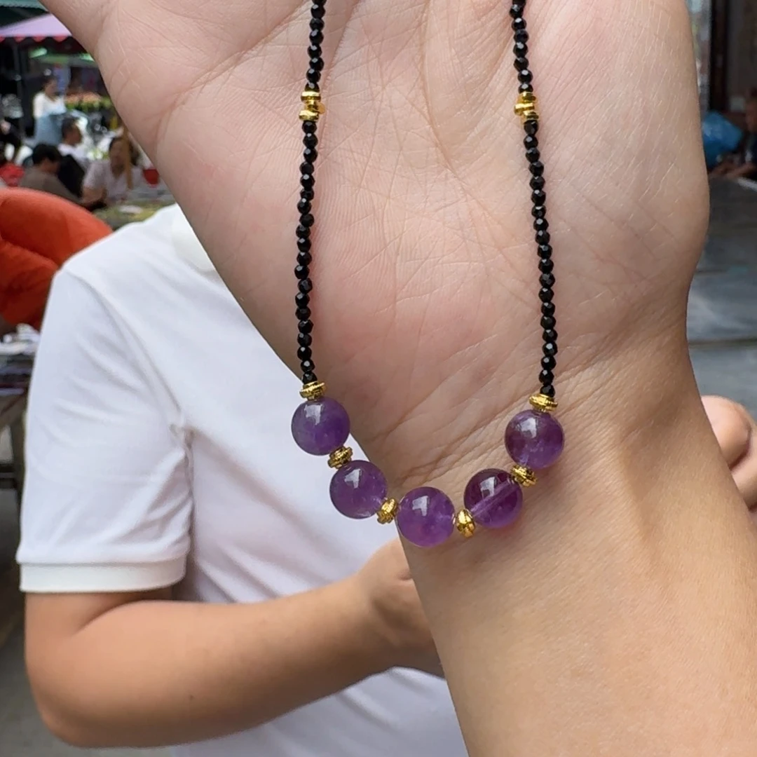 未镶嵌颈饰紫晶多样性发货拍一发一