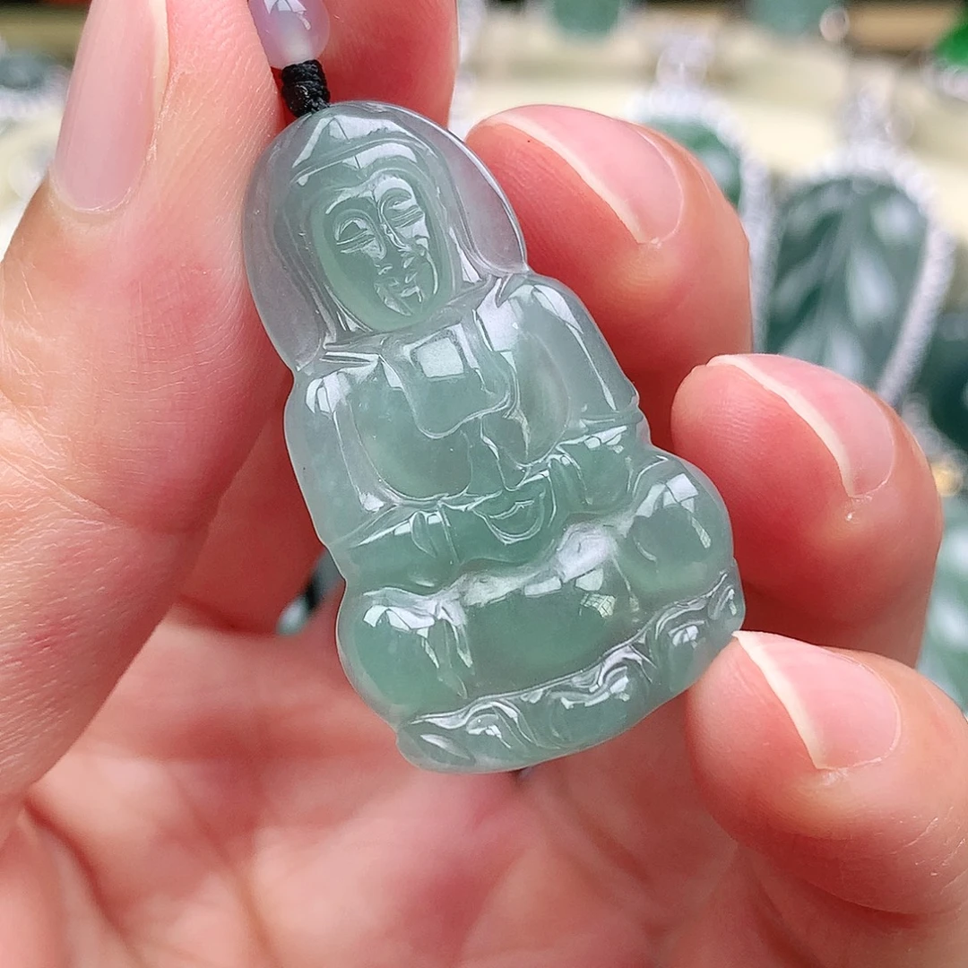 翡翠未镶嵌颈饰吊坠