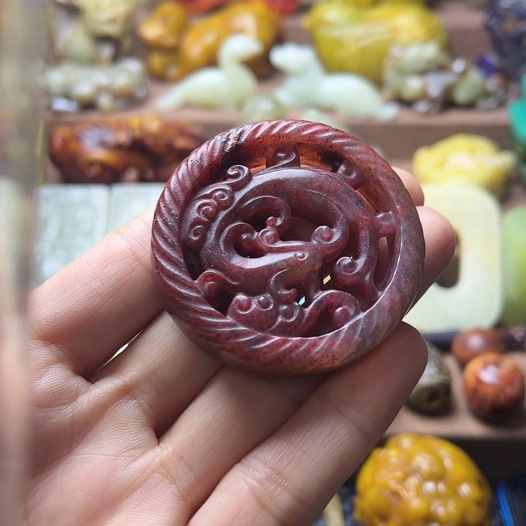 白玉菩提吊坠18。。