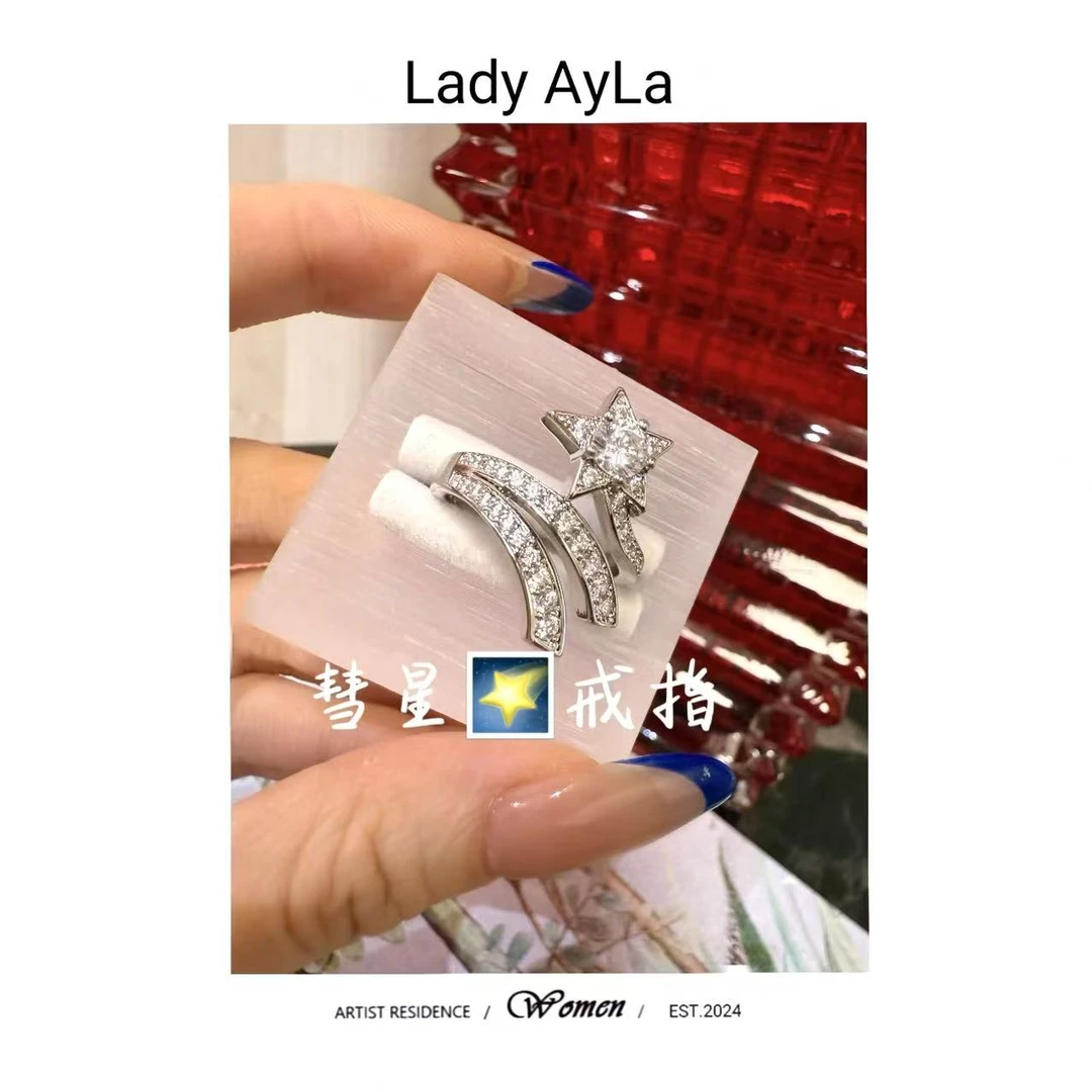 铜合金合成锆石戒指 25S 彗星 戒指AL9451