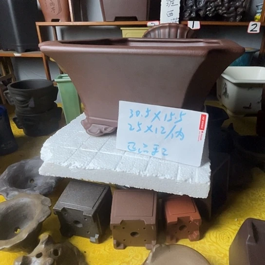 宜兴紫砂手工花盆