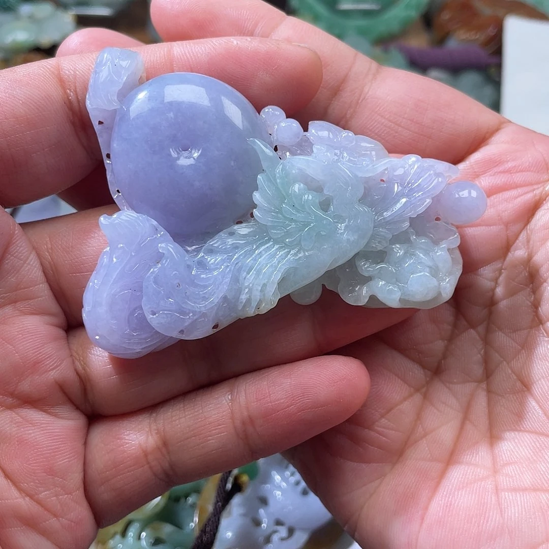 颈饰未镶嵌翡翠小****乖翡玉缘翡翠